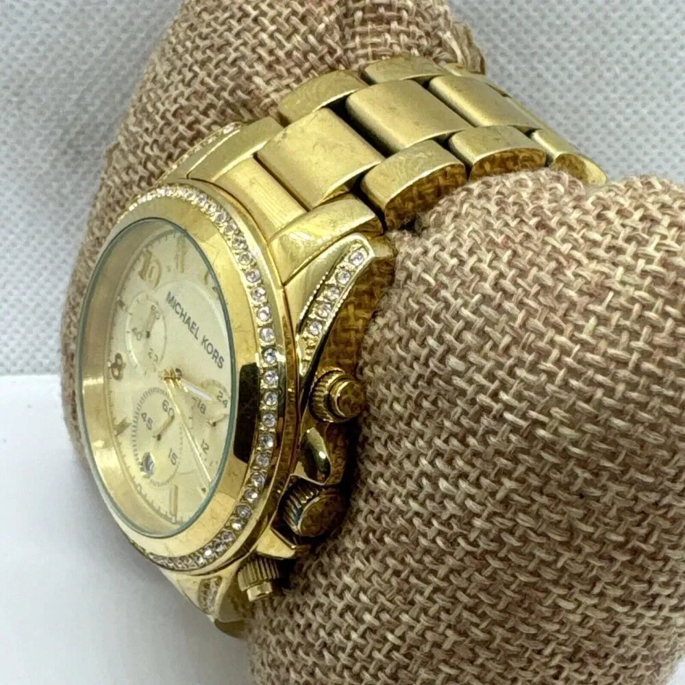Michael Kors Blair MK5166 Women's Gold Stainless Steel Analog Dial Watch JNA594